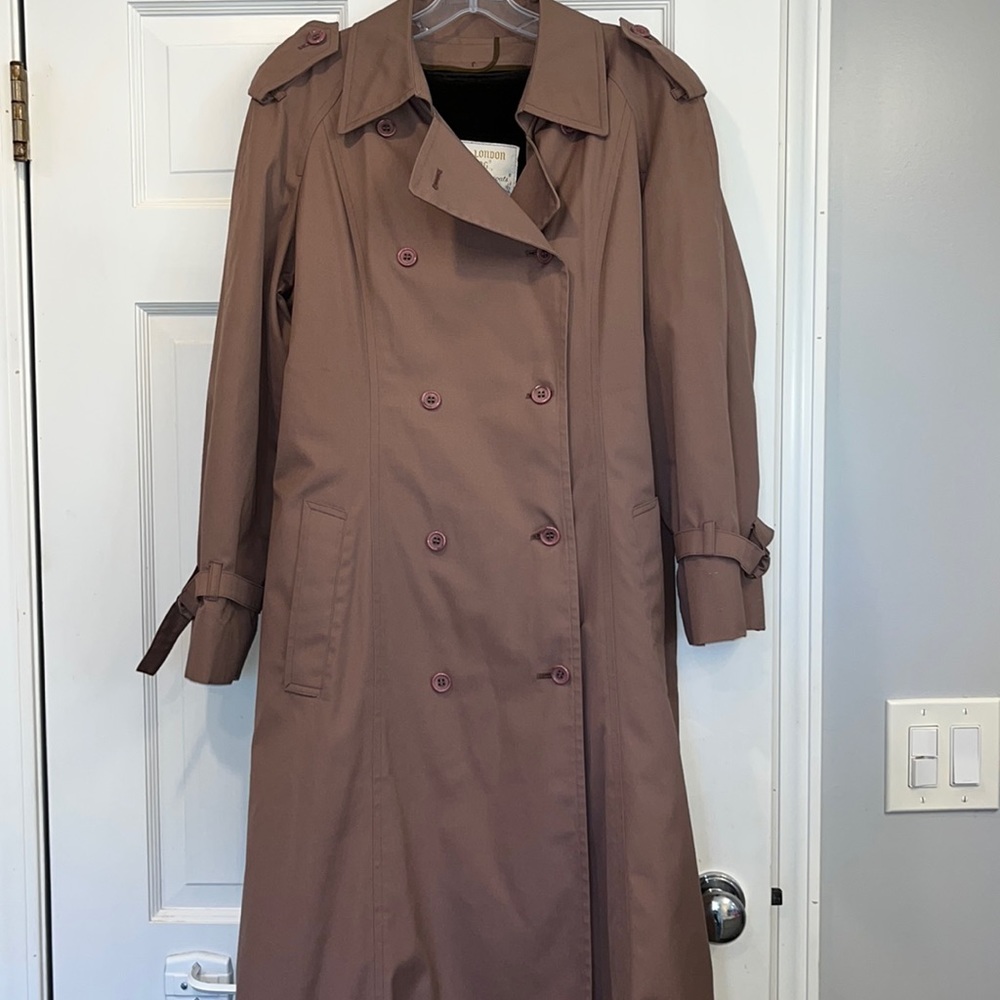 London fog maincoats vintage trench coat size 14